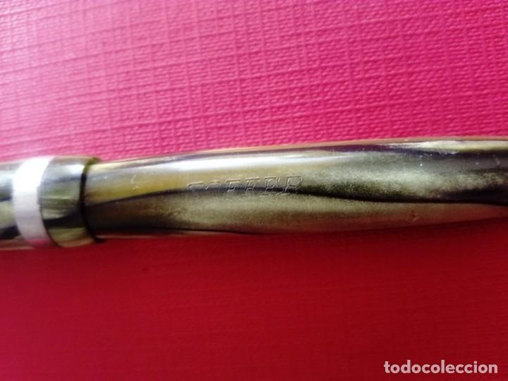 Plumas estilogr&aacute;ficas antiguas: Pluma estilogr&aacute;fica Soffer m&aacute;rmolada - Foto 2