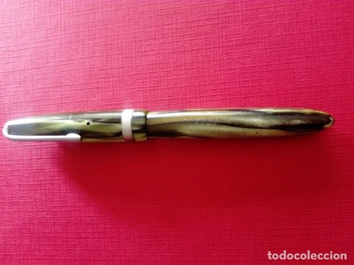 Plumas estilogr&aacute;ficas antiguas: Pluma estilogr&aacute;fica Soffer m&aacute;rmolada - Foto 3