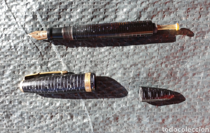 Plumas estilogr&aacute;ficas antiguas: Pluma Parker Vacumatic 53 pist&oacute;n - Foto 4