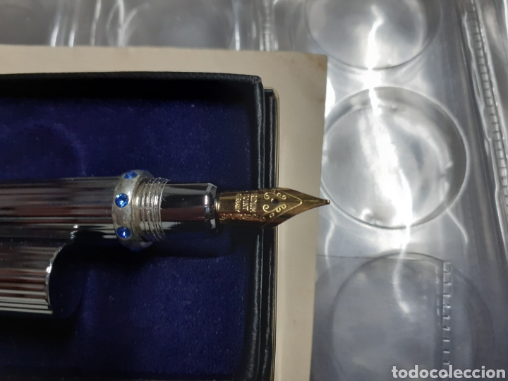 Plumas estilogr&aacute;ficas antiguas: Pluma estilogr&aacute;fica con su caja - Foto 3