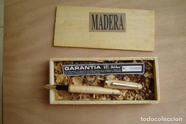 Plumas estilogr&aacute;ficas antiguas: Pluma estilogr&aacute;fica de madera - Valent&iacute;n Ramos - Foto 2