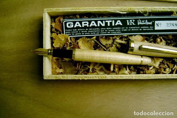 Plumas estilogr&aacute;ficas antiguas: Pluma estilogr&aacute;fica de madera - Valent&iacute;n Ramos - Foto 3