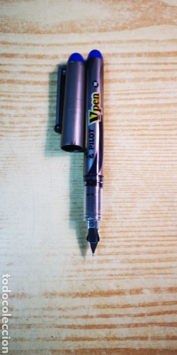 Alte F&uuml;llfederhalter: Pilot pluma V pen a estrenar color azul