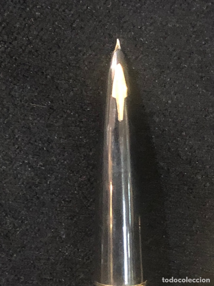 Plumas estilogr&aacute;ficas antiguas: Pluma parker 61 chapada oro 14 k - Foto 7