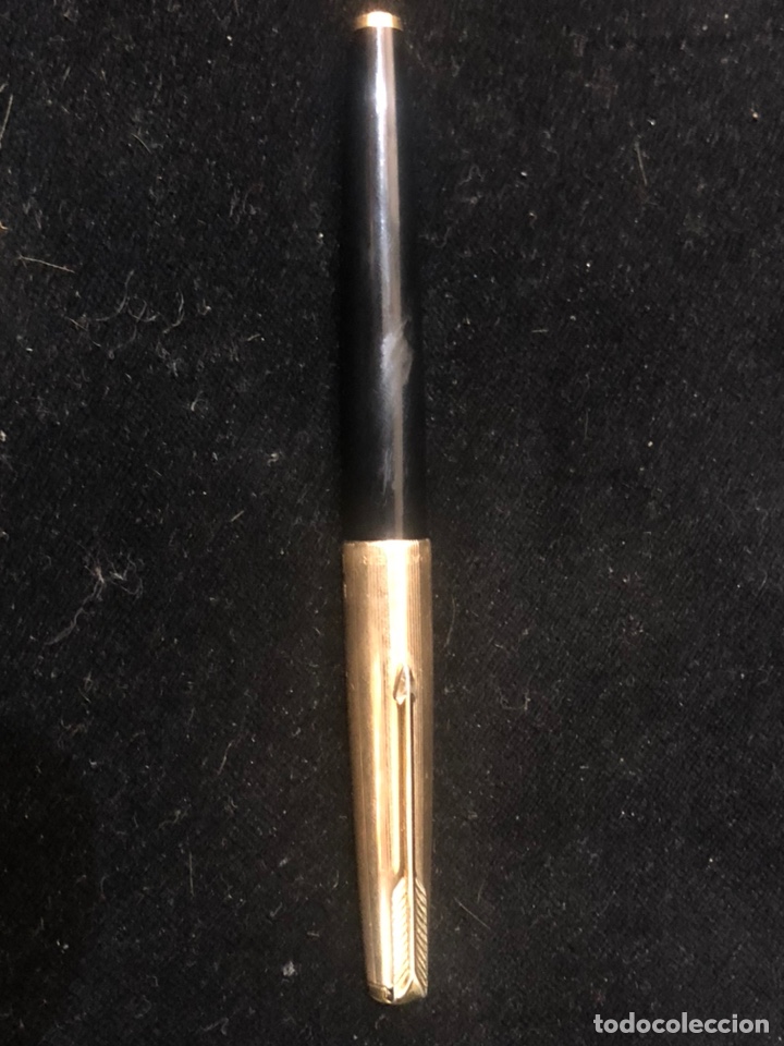 Plumas estilogr&aacute;ficas antiguas: Pluma parker 61 chapada oro 14 k - Foto 8