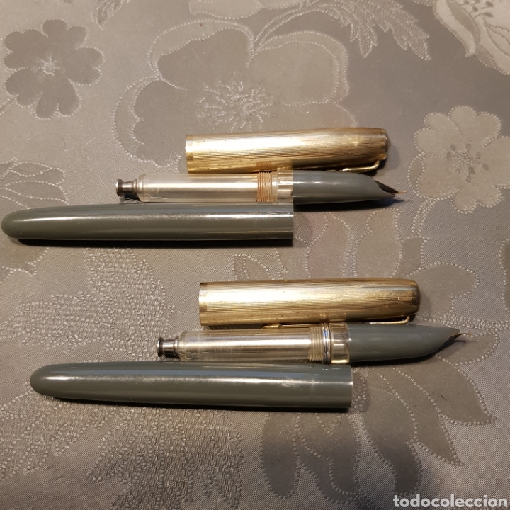 Alte F&uuml;llfederhalter: 2 antiguas plumas estilogr&aacute;fica sin marca. Ver descripci&oacute;n.