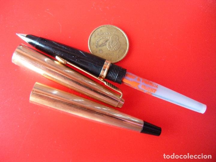 Plumas estilogr&aacute;ficas antiguas: PLUMA PARKER ORO - Foto 3