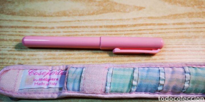 Plumas estilogr&aacute;ficas antiguas: Malipiero coseperlei pluma con funda a estrenar - Foto 4