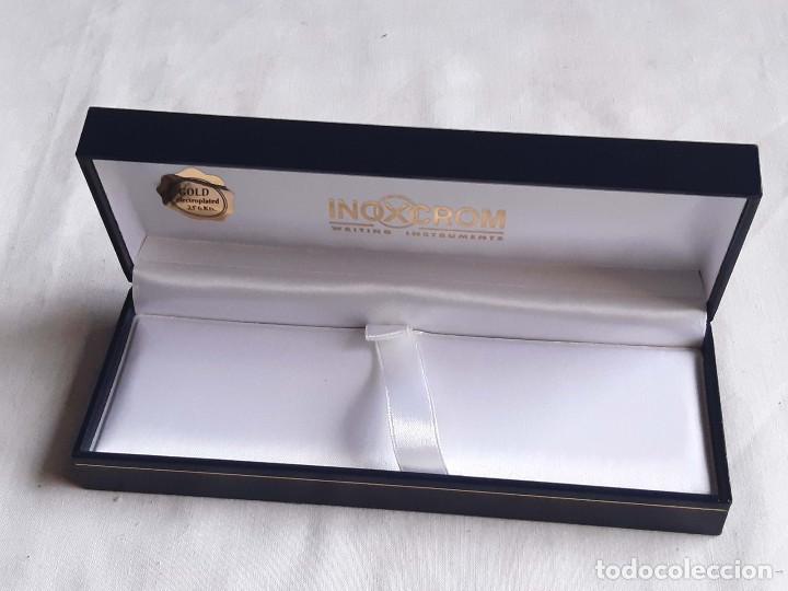 Plumas estilogr&aacute;ficas antiguas: Estuche de plumas Inoxcrom. - Foto 2