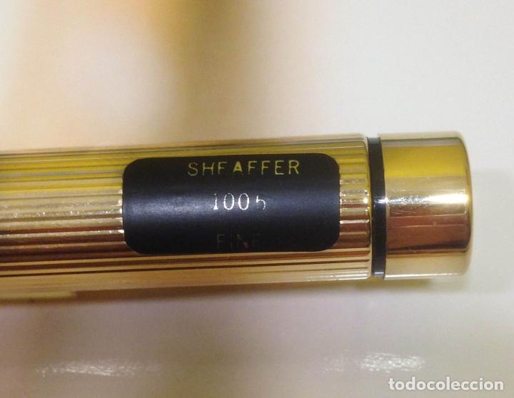 Plumas estilogr&aacute;ficas antiguas: Sheaffer Targa 1005 pluma 14 KT F - Foto 3