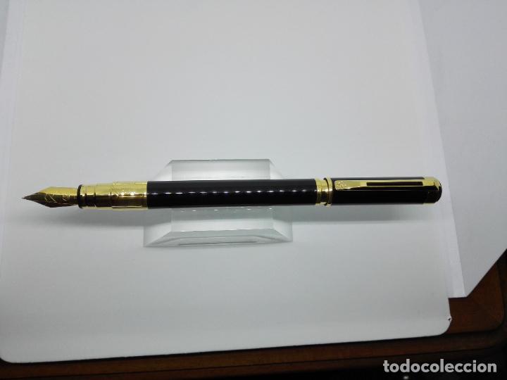 Plumas estilogr&aacute;ficas antiguas: WATERMAN PERSPECTIVE LACA NEGRA GT - Foto 3