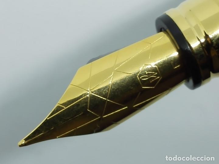 Plumas estilogr&aacute;ficas antiguas: WATERMAN PERSPECTIVE LACA NEGRA GT - Foto 4
