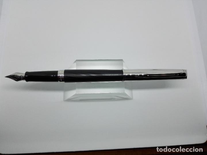 Plumas estilogr&aacute;ficas antiguas: Waterman H&eacute;misph&egrave;re Deluxe Seda Ct - Foto 3