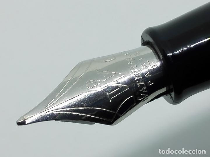 Plumas estilogr&aacute;ficas antiguas: Waterman H&eacute;misph&egrave;re Deluxe Seda Ct - Foto 4