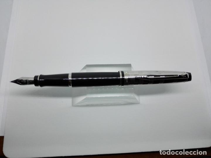 Plumas estilogr&aacute;ficas antiguas: Waterman Expert Deluxe Negro - Foto 3