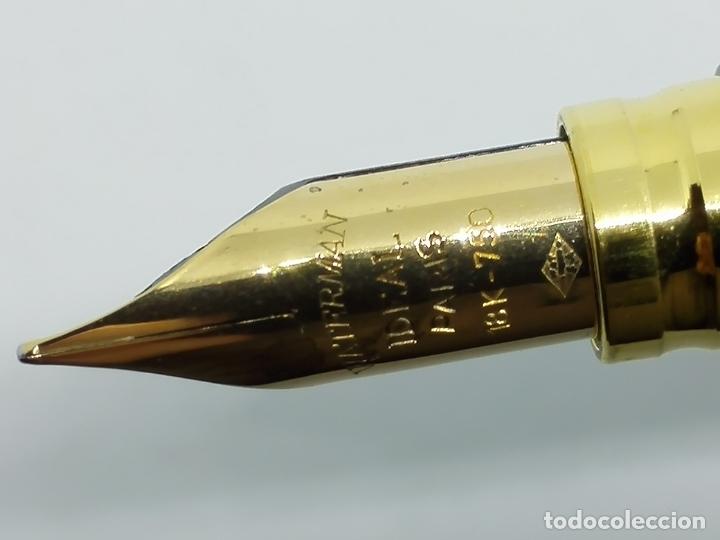 Plumas estilogr&aacute;ficas antiguas: WATERMAN EXCLUSIVE 18KT - Foto 4