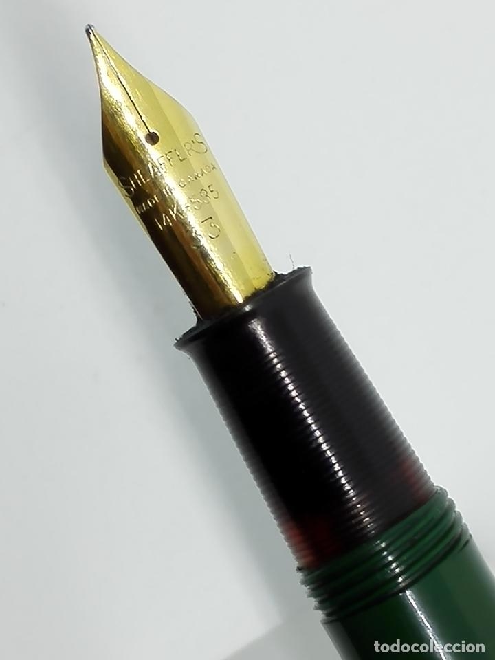 Plumas estilogr&aacute;ficas antiguas: SHEAFFER TOUCHDOWN Craftsman 14 kt - Foto 3