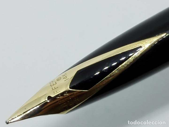 Plumas estilogr&aacute;ficas antiguas: SHEAFFER TARGA MATTE BLACK 1003 14KT - Foto 4