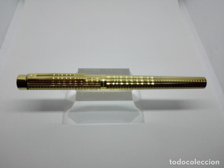 Plumas estilogr&aacute;ficas antiguas: SHEAFFER TARGA GOLD PLATED 1007 14KT - Foto 3