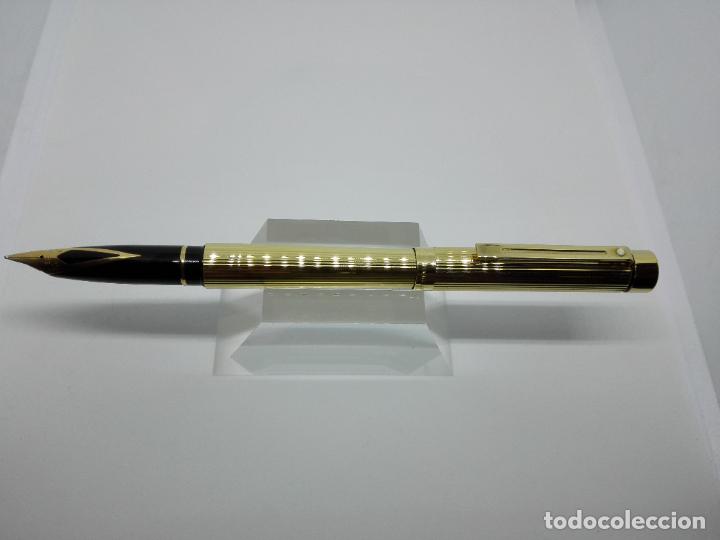 Plumas estilogr&aacute;ficas antiguas: SHEAFFER TARGA GOLD PLATED 1005 14KT - Foto 3
