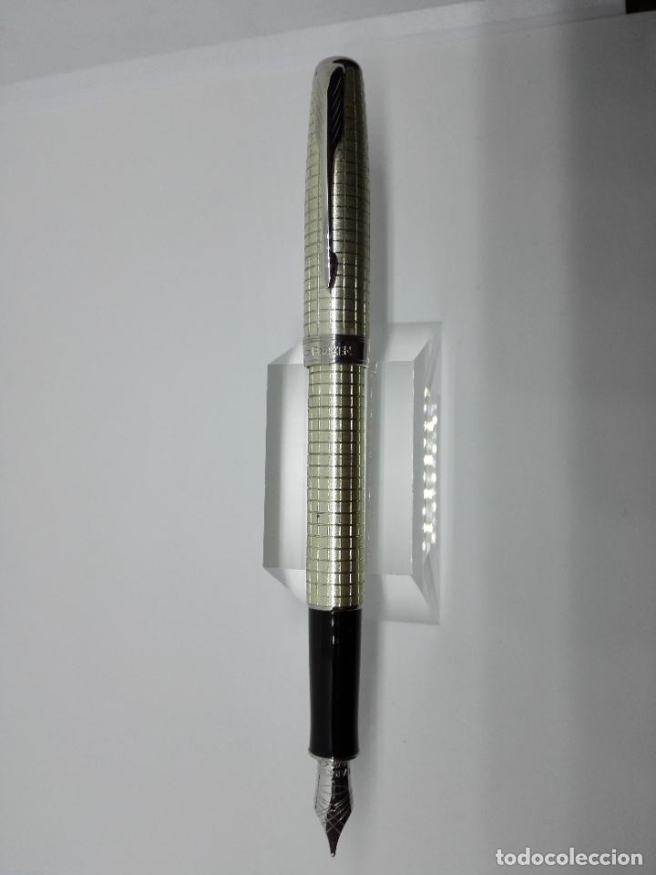 Plumas estilogr&aacute;ficas antiguas: PARKER SONNET PLATA MACIZA 18 KT - Foto 1