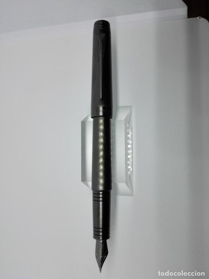 Plumas estilogr&aacute;ficas antiguas: Parker Premier Black Edition 18 KT - Foto 3