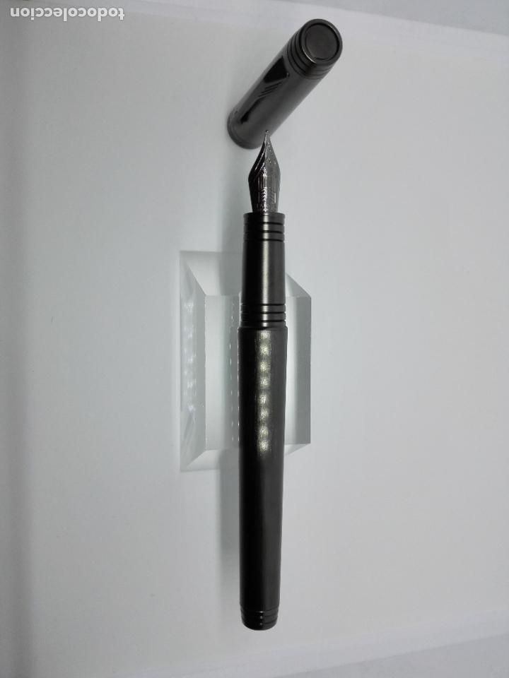 Plumas estilogr&aacute;ficas antiguas: Parker Premier Black Edition 18 KT - Foto 1