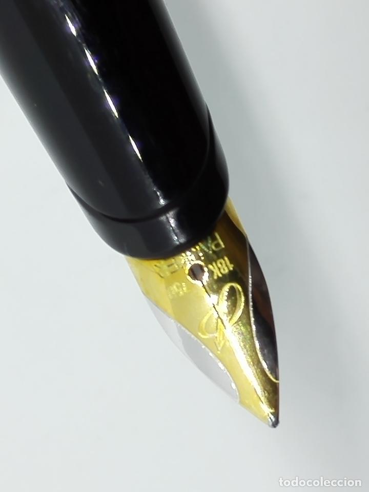 Plumas estilogr&aacute;ficas antiguas: PARKER ELLIPSE 18KT - Foto 5