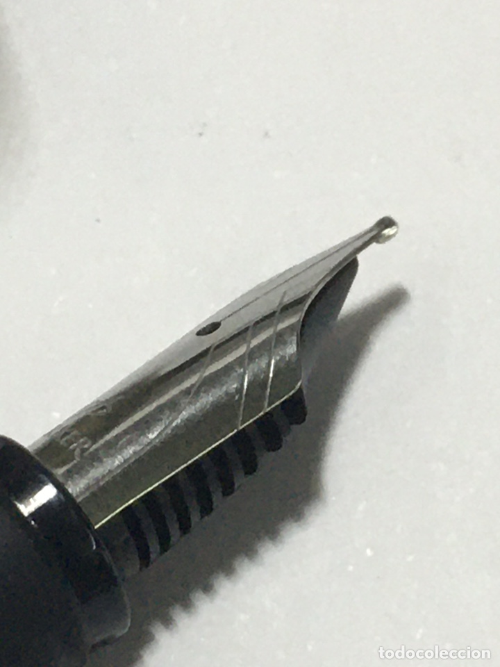 Plumas estilogr&aacute;ficas antiguas: Pluma Parker Frontier celuloide negro como nueva - Foto 6