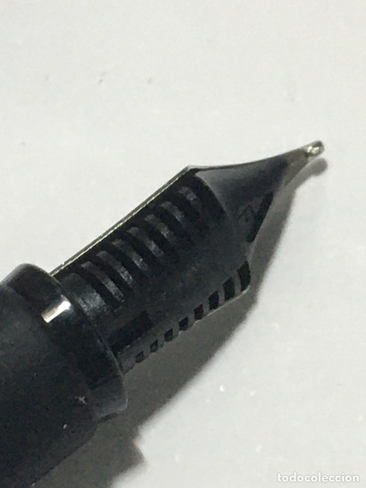 Plumas estilogr&aacute;ficas antiguas: Pluma Parker Frontier celuloide negro como nueva - Foto 7