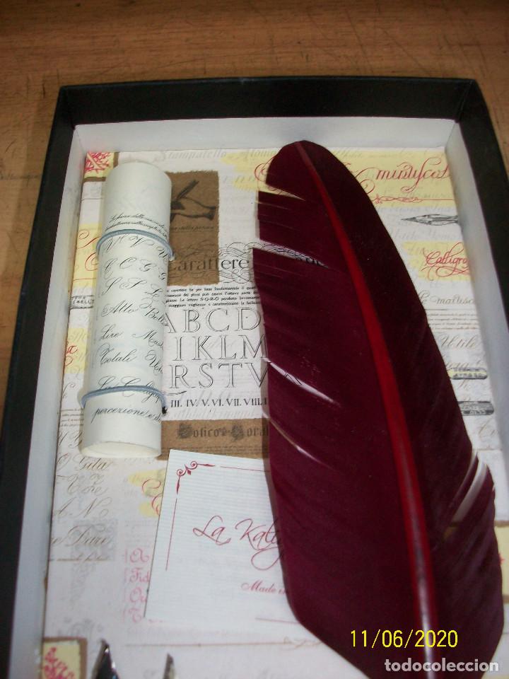 Plumas estilogr&aacute;ficas antiguas: SET DE ESCRITURA ITALIANO - Foto 3