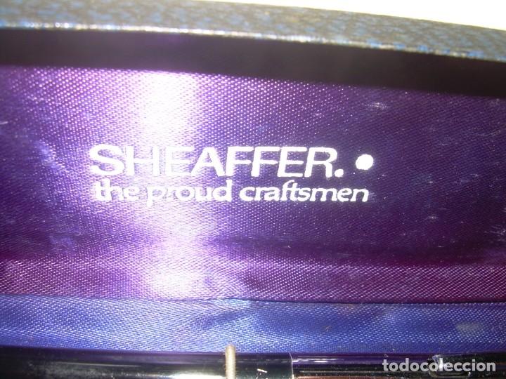 Plumas estilogr&aacute;ficas antiguas: CAJA ORIGINAL CON PLUMA Y BOLIGRAFO...SHEAFFER. - Foto 2