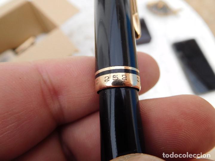 Plumas estilogr&aacute;ficas antiguas: Pluma estilogr&aacute;fica Montblanc modelo 252 - Foto 5