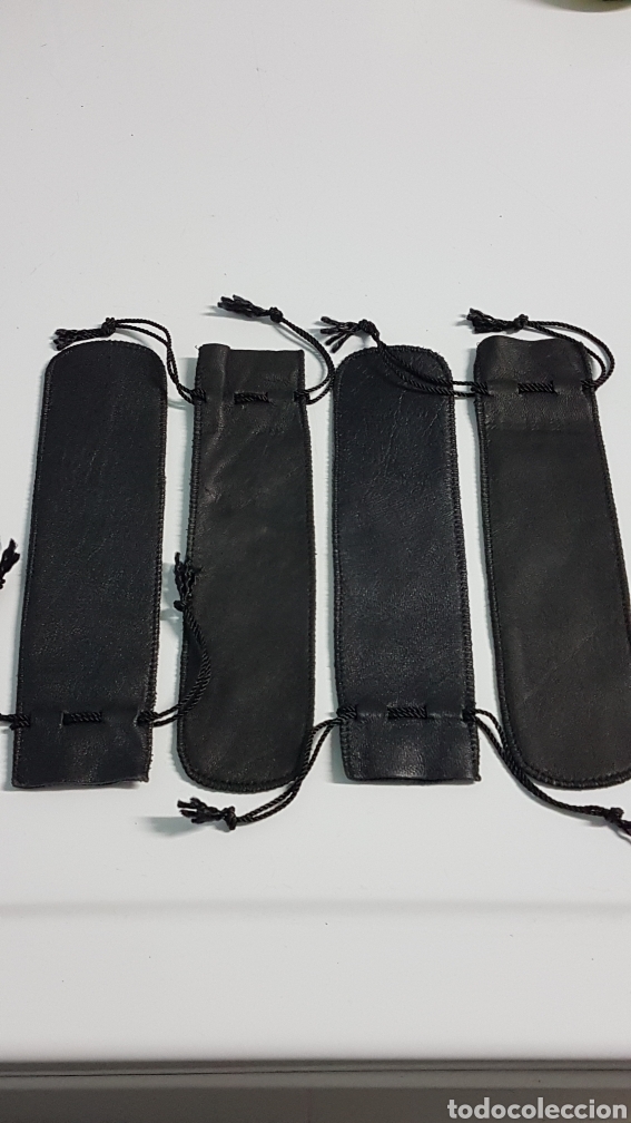 Plumas estilogr&aacute;ficas antiguas: 4 FUNDAS PARA PLUMAS DE PIEL - Foto 4