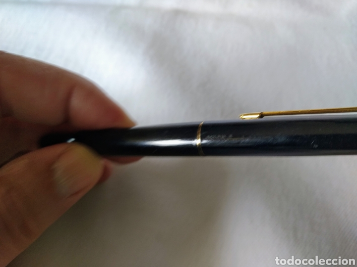 Plumas estilogr&aacute;ficas antiguas: PLUMA PARKER LACADA EN NEGRO - Foto 2