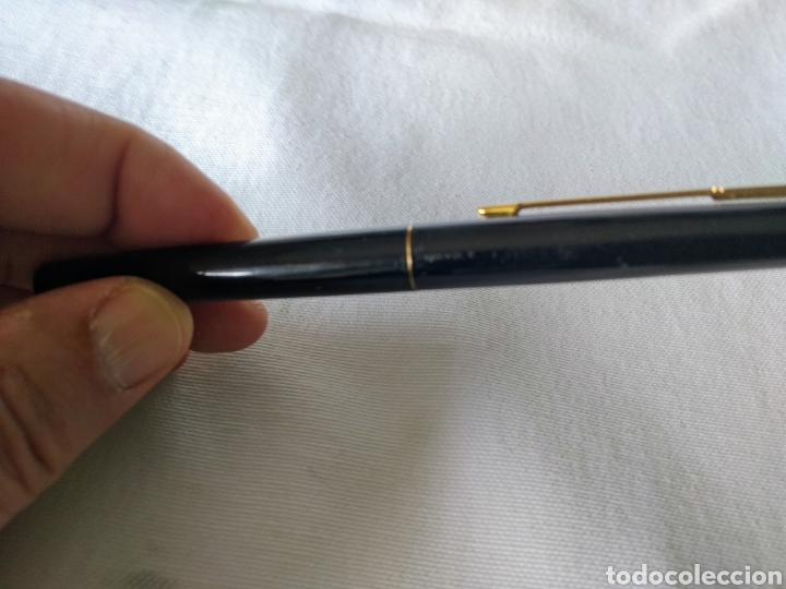 Plumas estilogr&aacute;ficas antiguas: PLUMA PARKER LACADA EN NEGRO - Foto 4