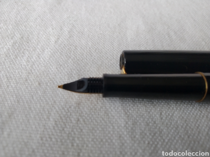 Plumas estilogr&aacute;ficas antiguas: PLUMA PARKER LACADA EN NEGRO - Foto 7