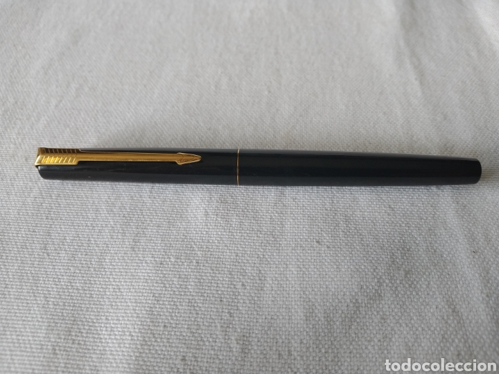 Plumas estilogr&aacute;ficas antiguas: PLUMA PARKER LACADA EN NEGRO - Foto 1