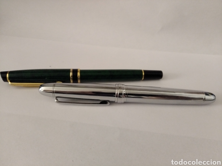 Plumas estilogr&aacute;ficas antiguas: Lote dos plumas Iridium. Point y Genius. - Foto 1