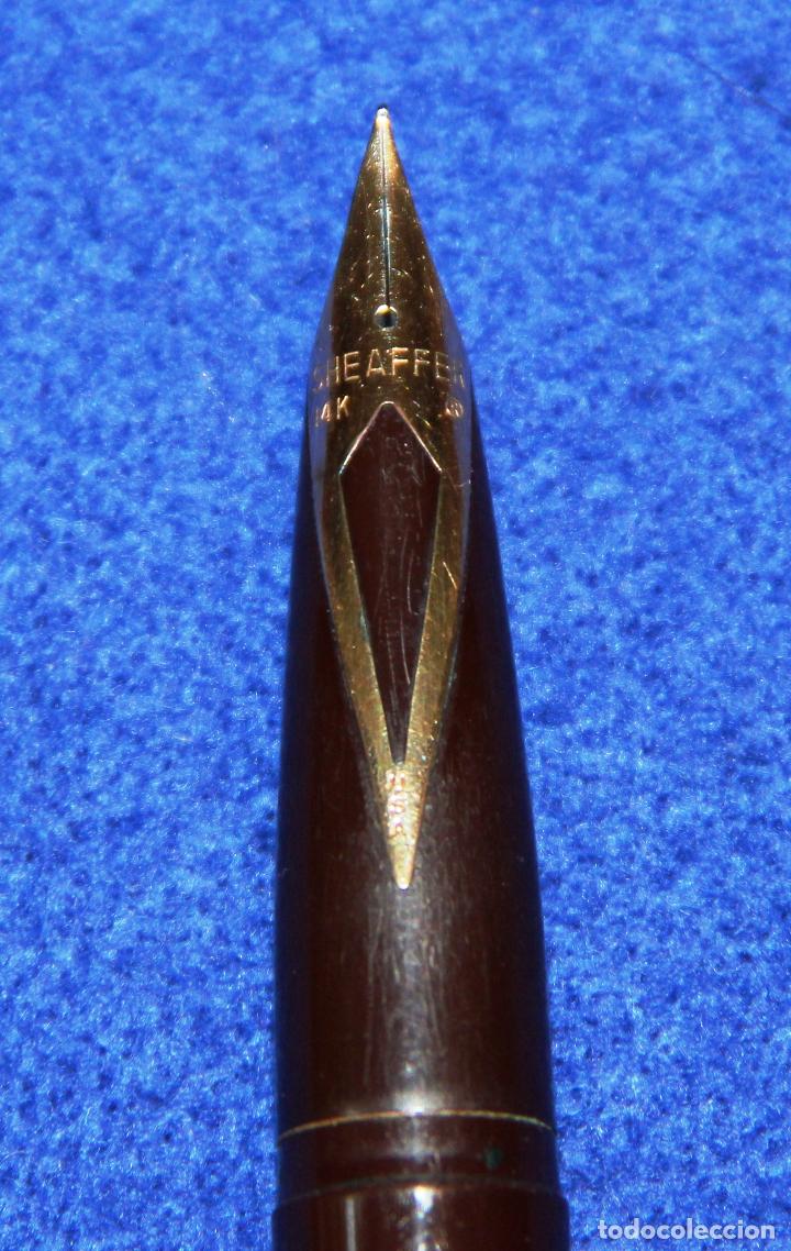 Plumas estilogr&aacute;ficas antiguas: PLUMA ESTILOGRAFICA SHEAFFER IMPERIAL DESK - Foto 5