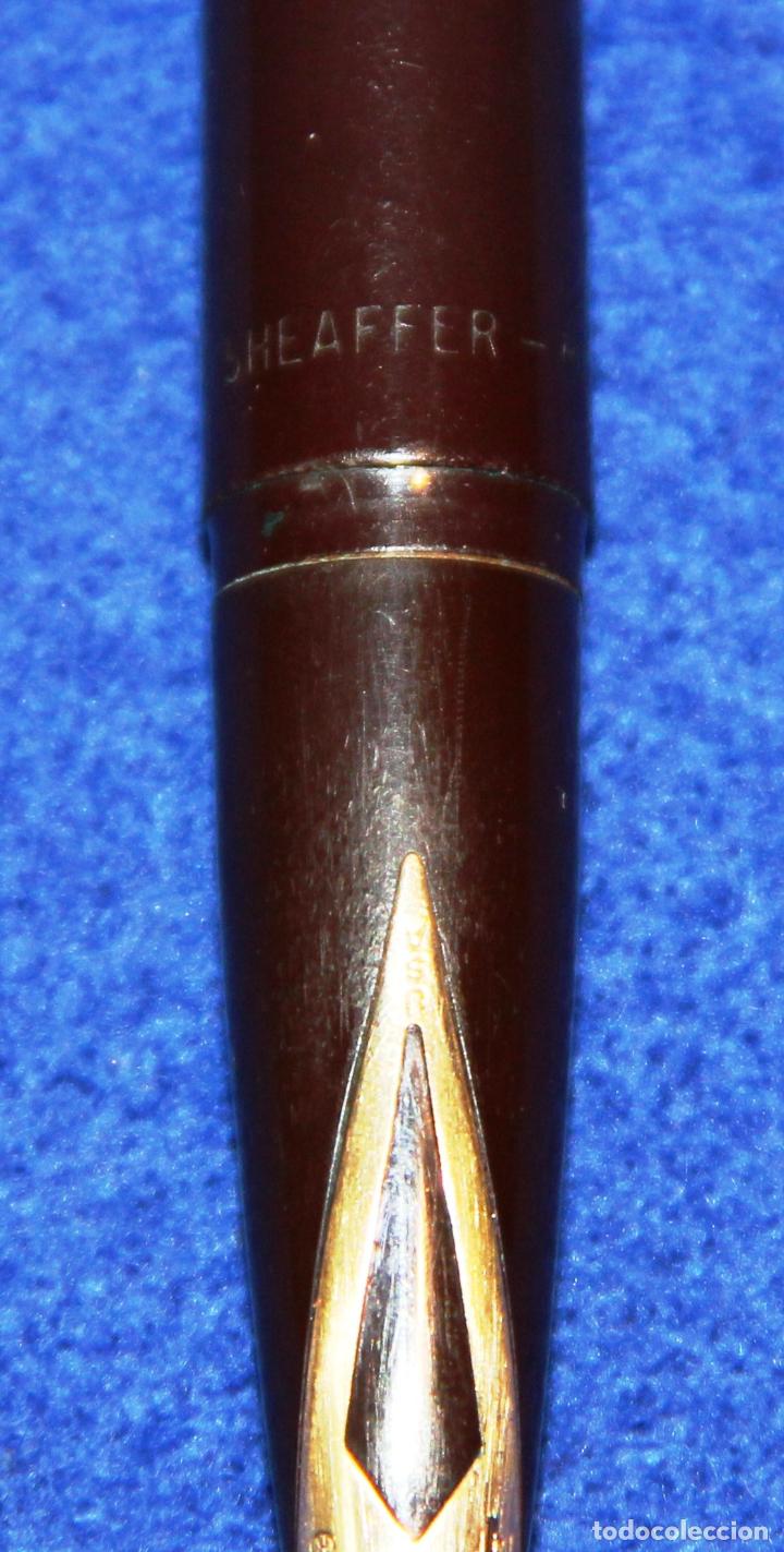 Plumas estilogr&aacute;ficas antiguas: PLUMA ESTILOGRAFICA SHEAFFER IMPERIAL DESK - Foto 7