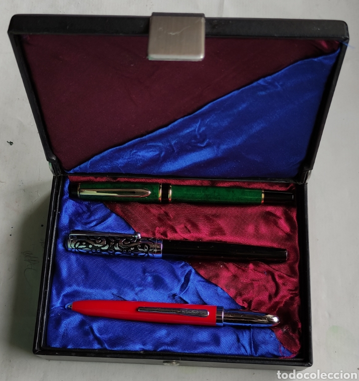 Plumas estilogr&aacute;ficas antiguas: Lote de 3 plumas estilogr&aacute;ficas - Foto 1