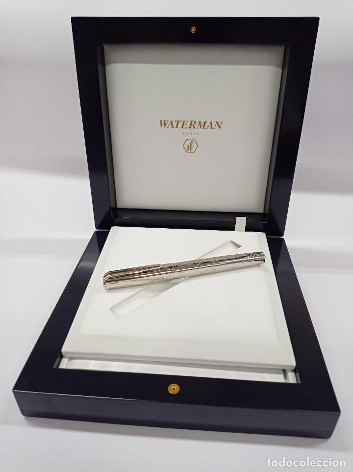 Plumas estilogr&aacute;ficas antiguas: WATERMAN EXCEPTION PLATA LEY - Foto 2