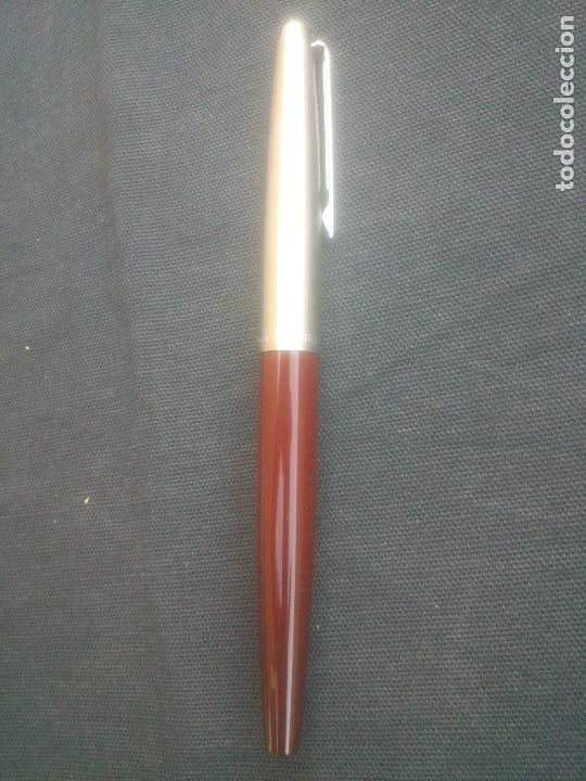 Plumas estilogr&aacute;ficas antiguas: PLUMA INOXCROM 77. MADE IN SPAIN. GRANATE. - Foto 3