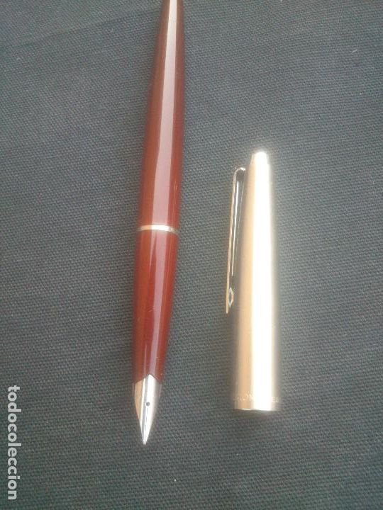 Plumas estilogr&aacute;ficas antiguas: PLUMA INOXCROM 77. MADE IN SPAIN. GRANATE. - Foto 5