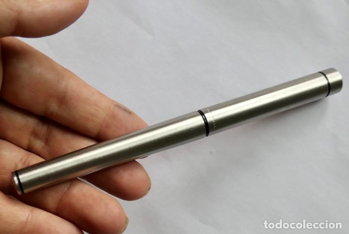 Plumas estilogr&aacute;ficas antiguas: SHEAFFER 585 14k USA PLATEADO - Foto 11