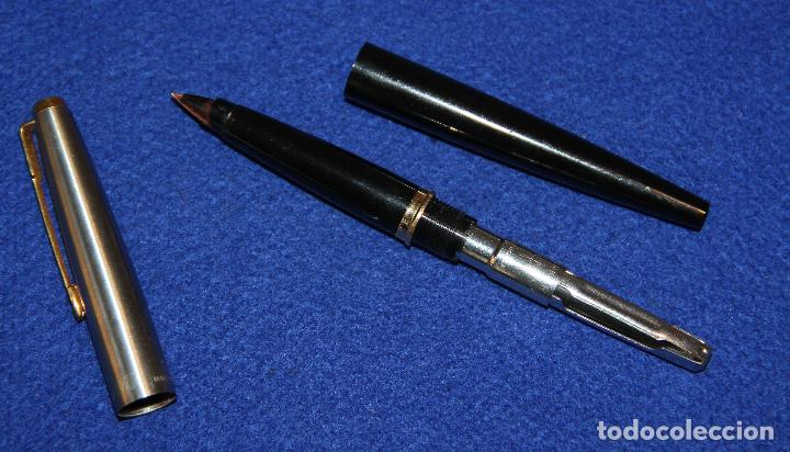 Plumas estilogr&aacute;ficas antiguas: PARKER 45 DE LUXE PLUMIN ORO - Foto 5