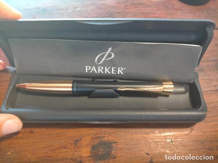 Plumas estilogr&aacute;ficas antiguas: Pluma Parker en su caja original vector 3 en 1 - Foto 1