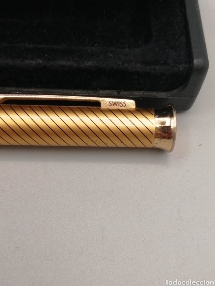 Stylo Plume Ancien Pierre Cardin Vintage - Collection Gold, Or Et Noir, à Cartouches, Occasion