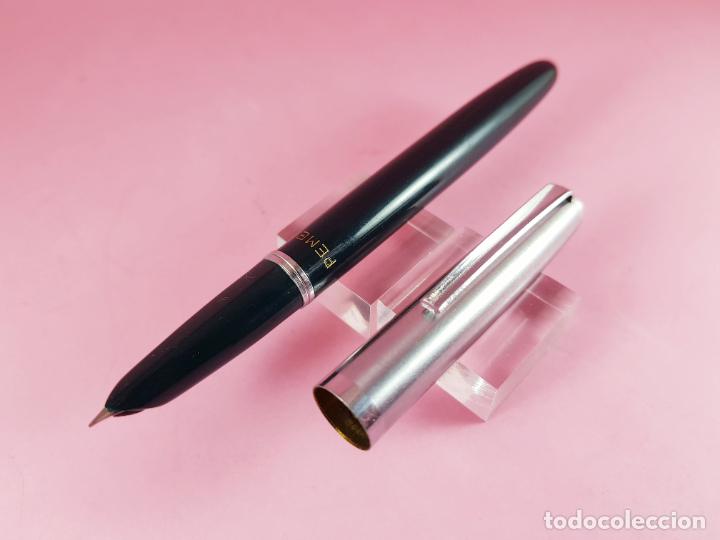 Plumas de tinta permanente antigas: PLUMA ESTILOGR&Aacute;FICA-PEME-ITALIA-PENNINO-IRIDIO-NUEVA-CAJA-VERDE OSCURO-NOS-COLECCIONISTAS